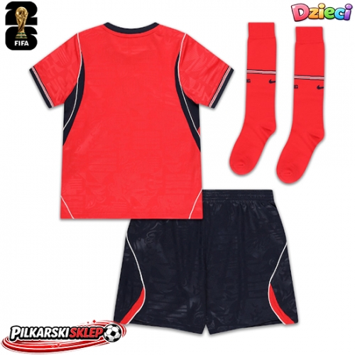 Anglia Koszulka Wyjazdowa dzieci MŚ 2026 Krótki Rękaw (+ krótkie spodenki)