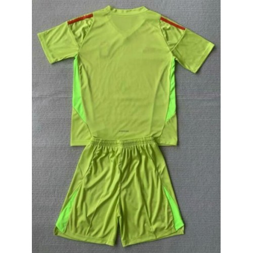 Argentyna Bramkarskie Koszulka Wyjazdowa dzieci Copa America 2024 Krótki Rękaw (+ krótkie spodenki)