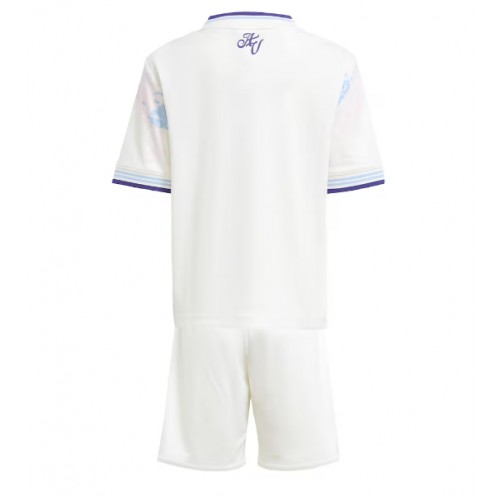 Aston Villa Koszulka Trzecia dzieci 2025-26 Krótki Rękaw (+ krótkie spodenki)