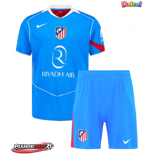 Atletico Madrid Clement Lenglet #15 Koszulka Trzecia dzieci 2025-26 Krótki Rękaw (+ krótkie spodenki)