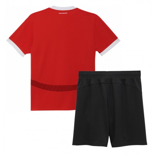 Austria Koszulka Podstawowa dzieci ME 2024 Krótki Rękaw (+ krótkie spodenki)