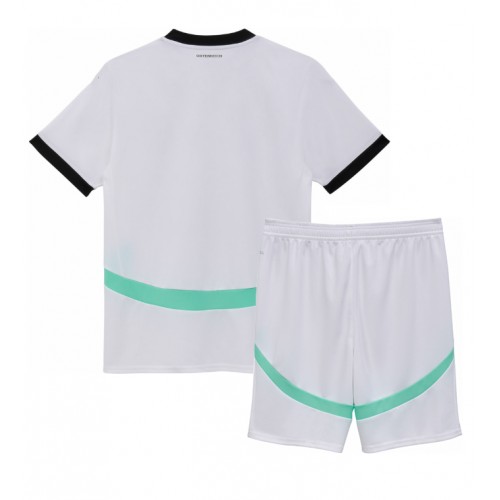 Austria Koszulka Wyjazdowa dzieci ME 2024 Krótki Rękaw (+ krótkie spodenki)