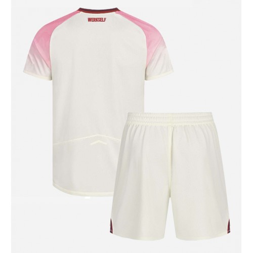 Bayer Leverkusen Koszulka Wyjazdowa dzieci 2025-26 Krótki Rękaw (+ krótkie spodenki)