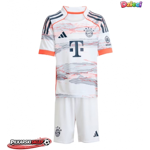 Bayern Munich Raphael Guerreiro #22 Koszulka Wyjazdowa dzieci 2025-26 Krótki Rękaw (+ krótkie spodenki)