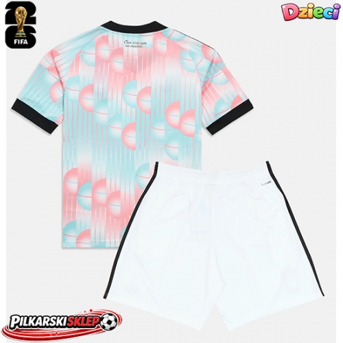 Belgia Koszulka Wyjazdowa dzieci MŚ 2026 Krótki Rękaw (+ krótkie spodenki)