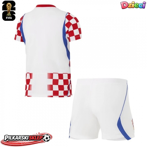 Chorwacja Koszulka Podstawowa dzieci MŚ 2026 Krótki Rękaw (+ krótkie spodenki)