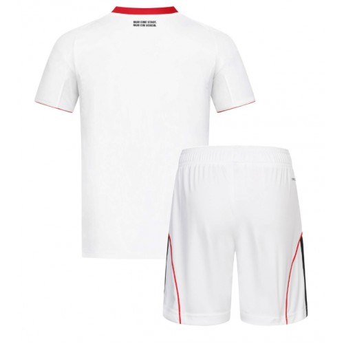 Eintracht Frankfurt Koszulka Wyjazdowa dzieci 2025-26 Krótki Rękaw (+ krótkie spodenki)