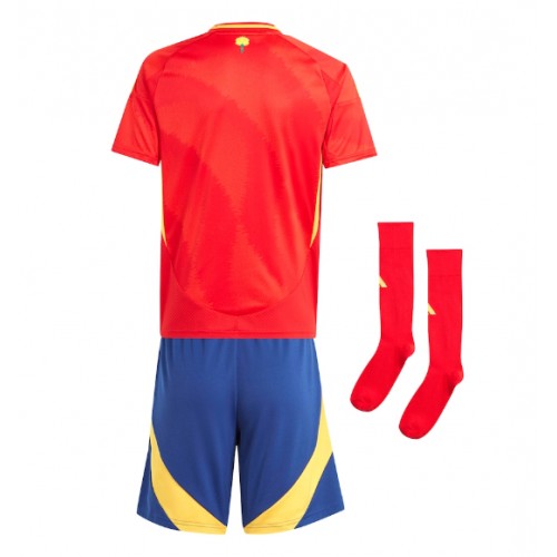 Hiszpania Koszulka Podstawowa dzieci ME 2024 Krótki Rękaw (+ krótkie spodenki)