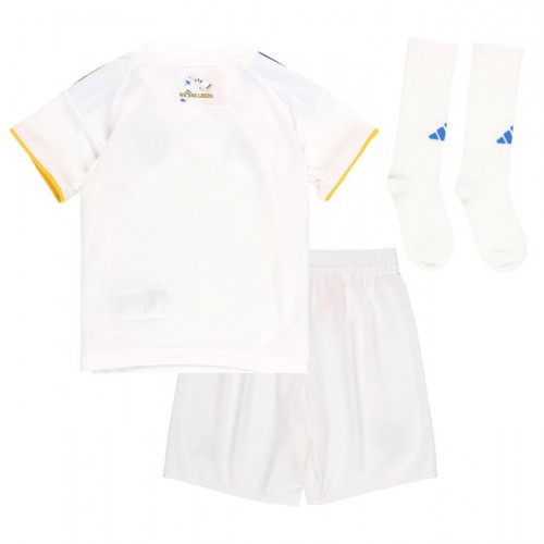Leeds United Koszulka Podstawowa dzieci 2025-26 Krótki Rękaw (+ krótkie spodenki)