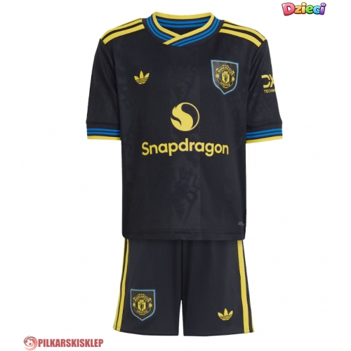 Manchester United Harry Maguire #5 Koszulka Trzecia dzieci 2025-26 Krótki Rękaw (+ krótkie spodenki)