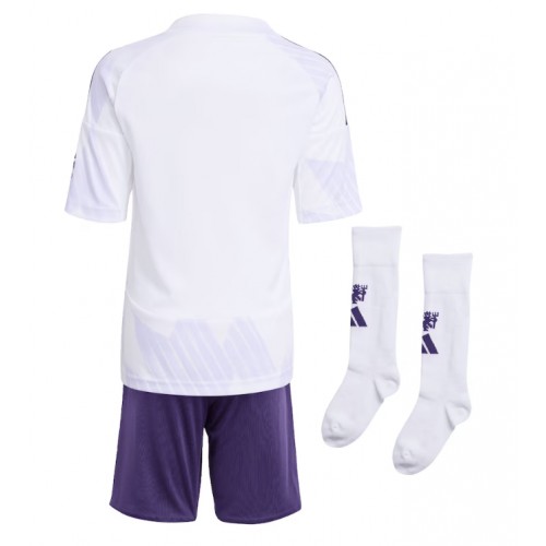 Manchester United Koszulka Wyjazdowa dzieci 2025-26 Krótki Rękaw (+ krótkie spodenki)