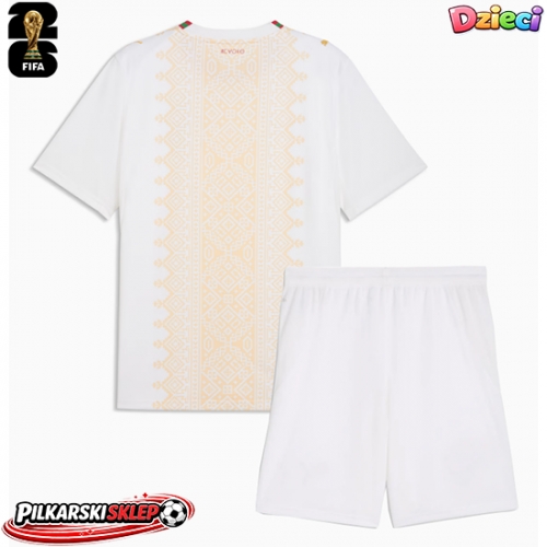 Maroko Koszulka Wyjazdowa dzieci MŚ 2026 Krótki Rękaw (+ krótkie spodenki)
