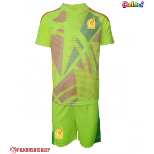 Meksyk Bramkarskie Koszulka Wyjazdowa dzieci Copa America 2024 Krótki Rękaw (+ krótkie spodenki)