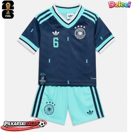 Niemcy Joshua Kimmich #6 Koszulka Wyjazdowa dzieci MŚ 2026 Krótki Rękaw (+ krótkie spodenki)