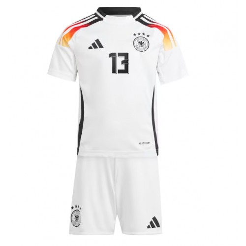Niemcy Thomas Muller #13 Koszulka Podstawowa dzieci ME 2024 Krótki Rękaw (+ krótkie spodenki)
