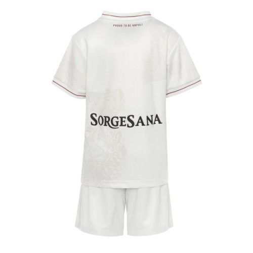 SSC Napoli Koszulka Wyjazdowa dzieci 2025-26 Krótki Rękaw (+ krótkie spodenki)