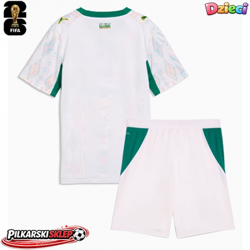 Senegal Koszulka Podstawowa dzieci MŚ 2026 Krótki Rękaw (+ krótkie spodenki)