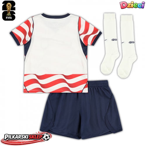 Stany Zjednoczone Koszulka Podstawowa dzieci MŚ 2026 Krótki Rękaw (+ krótkie spodenki)