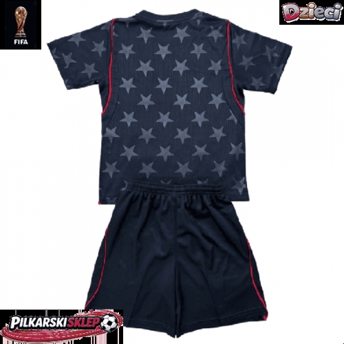 Stany Zjednoczone Koszulka Wyjazdowa dzieci MŚ 2026 Krótki Rękaw (+ krótkie spodenki)