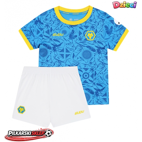 Wolves Jorgen Strand Larsen #9 Koszulka Trzecia dzieci 2025-26 Krótki Rękaw (+ krótkie spodenki)