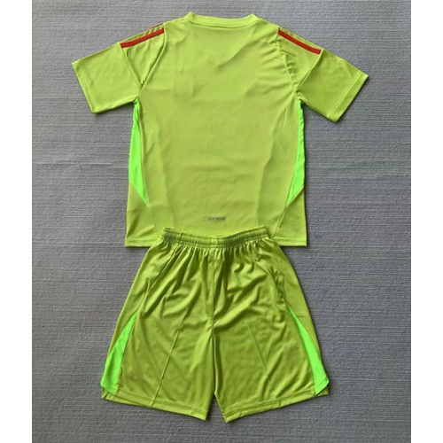 Włochy Bramkarskie Koszulka Podstawowa dzieci ME 2024 Krótki Rękaw (+ krótkie spodenki)