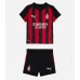 AC Milan Ardon Jashari #30 Koszulka Podstawowa dzieci 2025-26 Krótki Rękaw (+ krótkie spodenki)