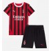 AC Milan Rafael Leao #10 Koszulka Podstawowa dzieci 2024-25 Krótki Rękaw (+ krótkie spodenki)