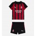 AC Milan Rafael Leao #10 Koszulka Podstawowa dzieci 2025-26 Krótki Rękaw (+ krótkie spodenki)