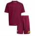 AS Roma Koszulka Podstawowa dzieci 2025-26 Krótki Rękaw (+ krótkie spodenki)