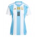 Argentyna Angel Di Maria #11 Koszulka Podstawowa damskie Copa America 2024 Krótki Rękaw
