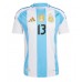 Argentyna Cristian Romero #13 Koszulka Podstawowa Copa America 2024 Krótki Rękaw
