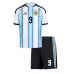Argentyna Julian Alvarez #9 Koszulka Podstawowa dzieci MŚ 2026 Krótki Rękaw (+ krótkie spodenki)