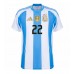 Argentyna Lautaro Martinez #22 Koszulka Podstawowa Copa America 2024 Krótki Rękaw