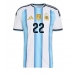 Argentyna Lautaro Martinez #22 Koszulka Podstawowa MŚ 2026 Krótki Rękaw
