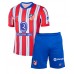 Atletico Madrid Julian Alvarez #19 Koszulka Podstawowa dzieci 2024-25 Krótki Rękaw (+ krótkie spodenki)