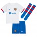Barcelona Frenkie de Jong #21 Koszulka Wyjazdowa dzieci 2023-24 Krótki Rękaw (+ krótkie spodenki)