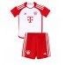 Bayern Munich Alphonso Davies #19 Koszulka Podstawowa dzieci 2023-24 Krótki Rękaw (+ krótkie spodenki)
