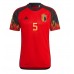 Belgija Jan Vertonghen #5 Koszulka Podstawowa MŚ 2022 Krótki Rękaw