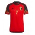 Belgija Kevin De Bruyne #7 Koszulka Podstawowa MŚ 2022 Krótki Rękaw