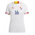 Belgija Thorgan Hazard #16 Koszulka Wyjazdowa damskie MŚ 2022 Krótki Rękaw