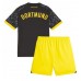 Borussia Dortmund Koszulka Wyjazdowa dzieci 2023-24 Krótki Rękaw (+ krótkie spodenki)
