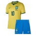 Brazylia Neymar Jr #10 Koszulka Podstawowa dzieci MŚ 2026 Krótki Rękaw (+ krótkie spodenki)