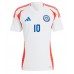Chile Alexis Sanchez #10 Koszulka Wyjazdowa Copa America 2024 Krótki Rękaw