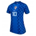 Chorwacja Luka Modric #10 Koszulka Wyjazdowa damskie MŚ 2026 Krótki Rękaw
