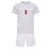 Danska Christian Eriksen #10 Koszulka Wyjazdowa dzieci MŚ 2022 Krótki Rękaw (+ krótkie spodenki)