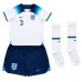 Engleska Luke Shaw #3 Koszulka Podstawowa dzieci MŚ 2022 Krótki Rękaw (+ krótkie spodenki)