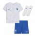 Francuska Karim Benzema #19 Koszulka Wyjazdowa dzieci MŚ 2022 Krótki Rękaw (+ krótkie spodenki)
