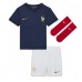 Francuska Kylian Mbappe #10 Koszulka Podstawowa dzieci MŚ 2022 Krótki Rękaw (+ krótkie spodenki)