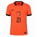 Holandia Frenkie de Jong #21 Koszulka Podstawowa MŚ 2026 Krótki Rękaw