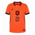 Holandia Frenkie de Jong #21 Koszulka Podstawowa damskie MŚ 2026 Krótki Rękaw